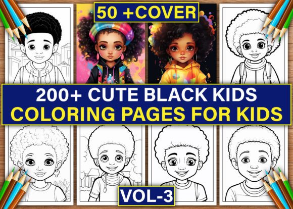 200+ Black Kids Coloring Pages for Kids