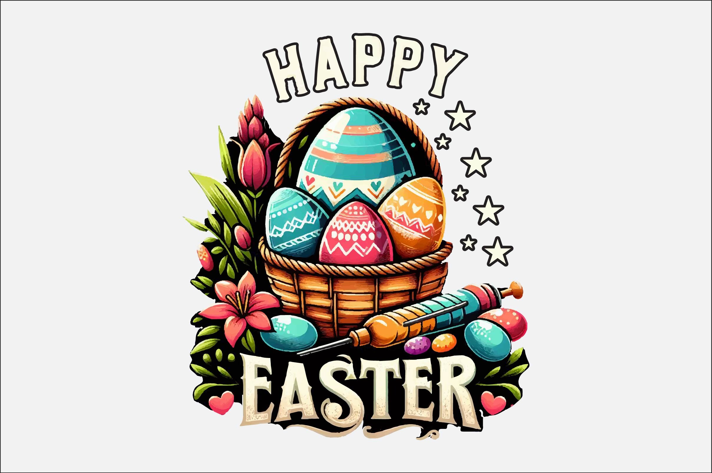 Easter PNG Sublimation Design Graphic by Crafted Wonders · Creative Fabrica
