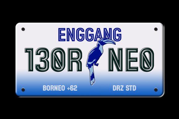 Roadbay Inline Bold Condensed Font PNG with transparent background - Preview 6