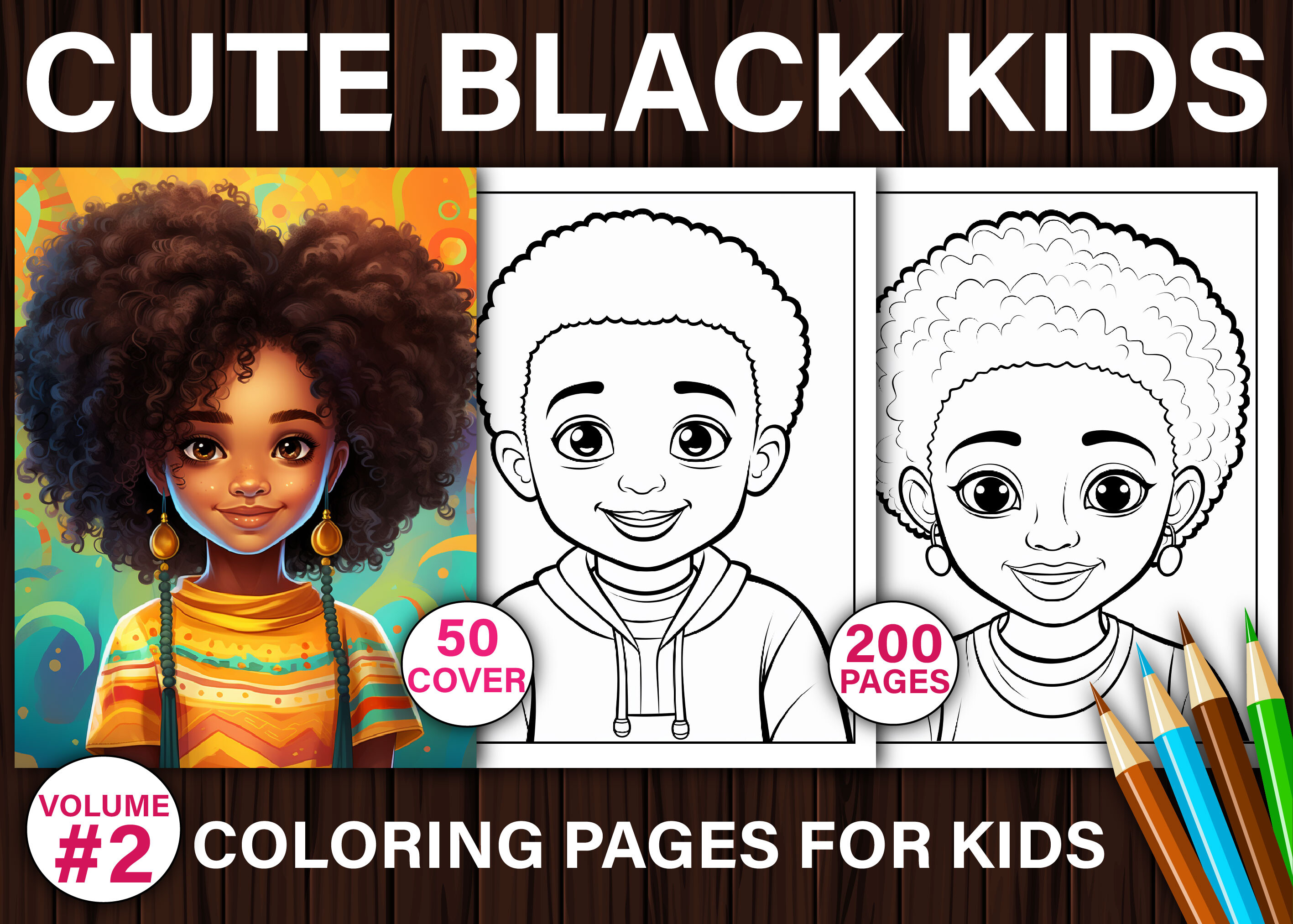 200+ Black Kids Coloring Pages for Kids