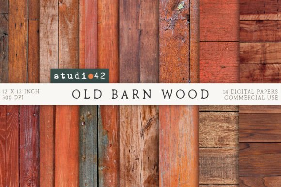 Barn Wood Textures Digital Paper