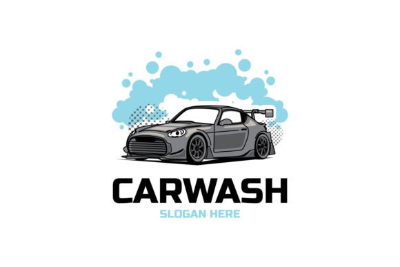 Car Wash and Car Cleaning Logo Design
