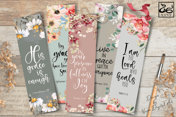 Printable Bible Verse Bookmarks Set #776