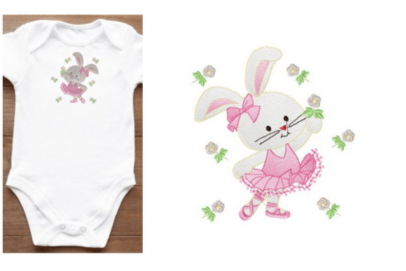 Rabbit Embroidery Designs Bébés Animaux Design de Broderie Par Sangitha GT