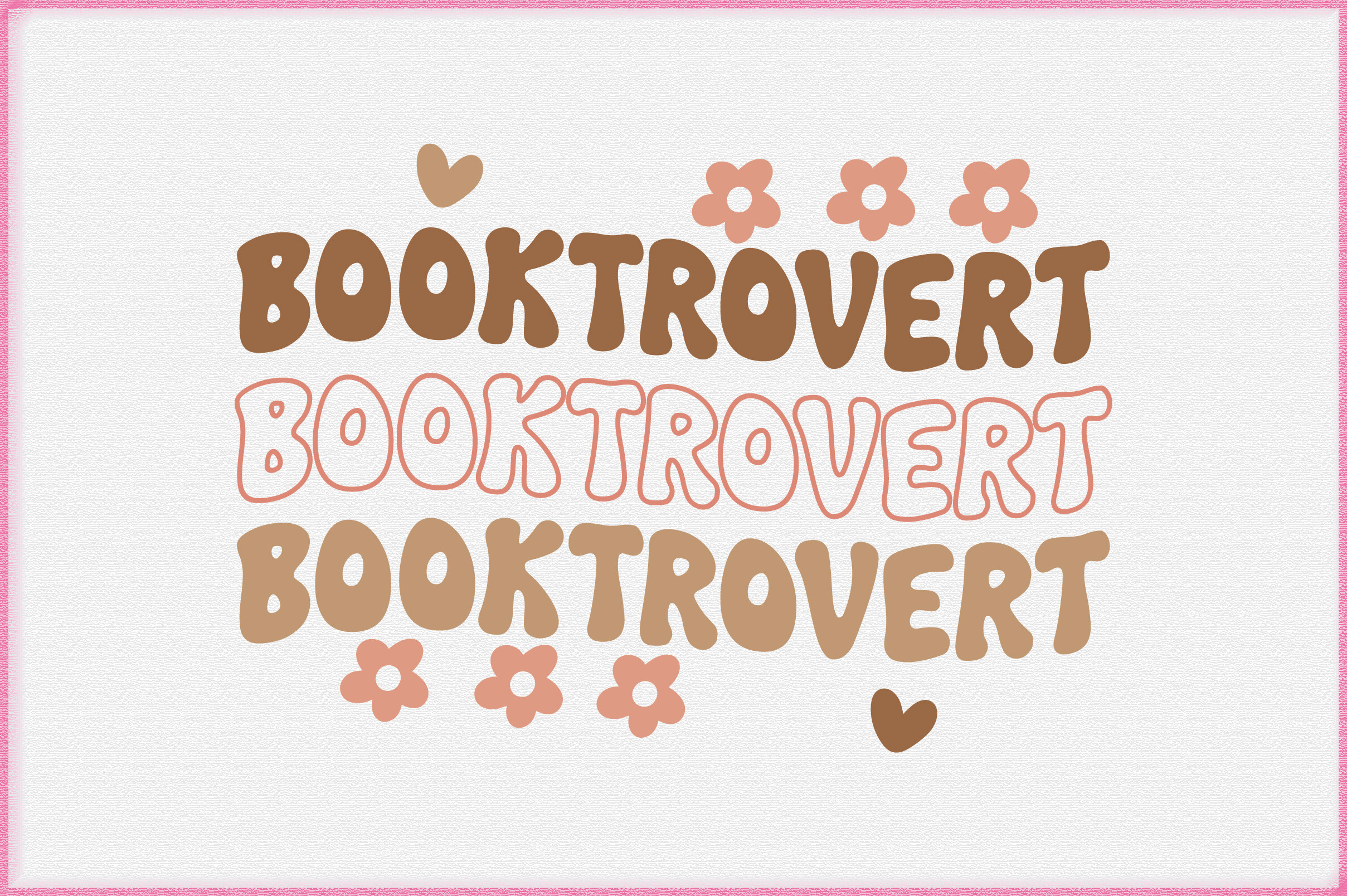 Book SVG Booktrovert Design Graphic by Rad-Graphic · Creative Fabrica