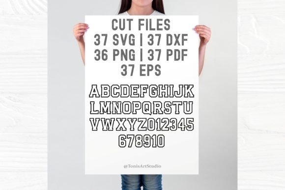 Ab Varsity Outline Font - Preview 3