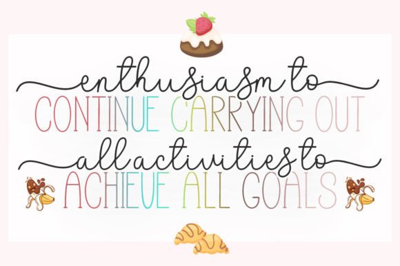 Butter Cake Duo Font PNG with transparent background - Preview 3