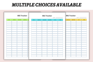 Editable Bill Tracker Canva Template Graphic by DIGITAL PRINT BOX ...