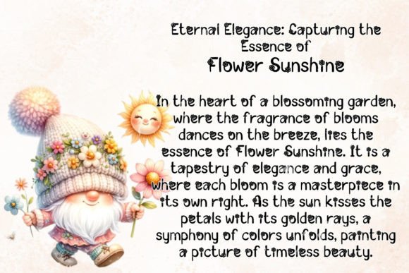 Flower Sunshine Font PNG with transparent background - Preview 3