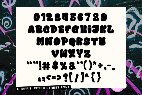 Graffiti Retro Street Font - Preview 1