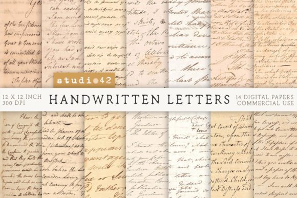 Handwritten Old Letters Printables