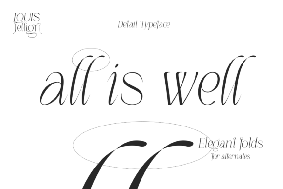 Louis Feligri Font PNG with transparent background - Preview 4