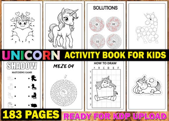 Unicorn Activity Pages for Kids