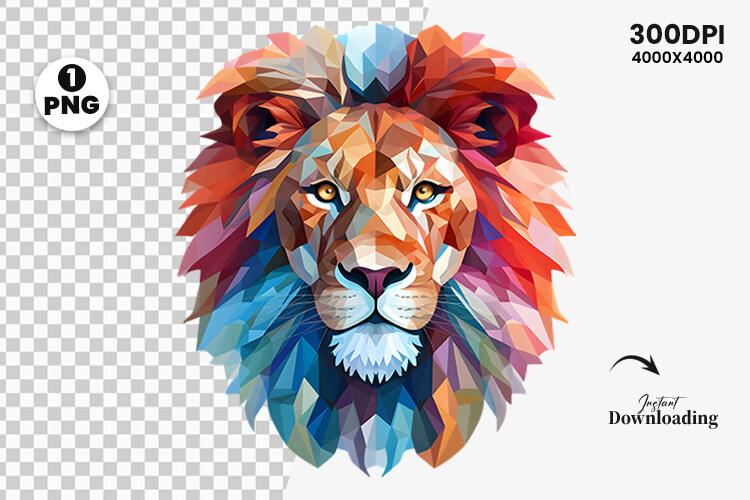 Watercolor Lion Sublimation Clipart PNG Graphic by Arslan DigitalCraft ...