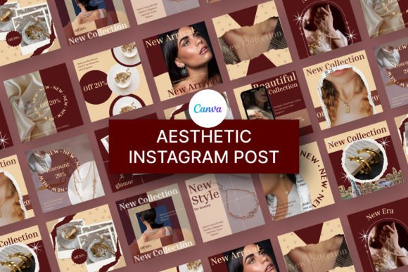 Aesthetic Instagram Templates Canva Graphics