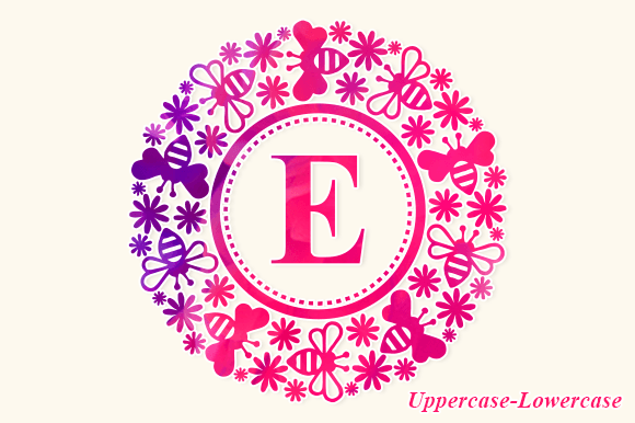 Bee Flower Monogram Font - Preview 1