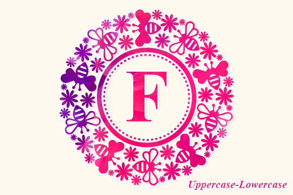 Bee Flower Monogram Font - Preview 2