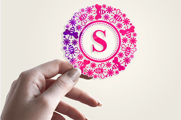Bee Flower Monogram Font - Preview 3