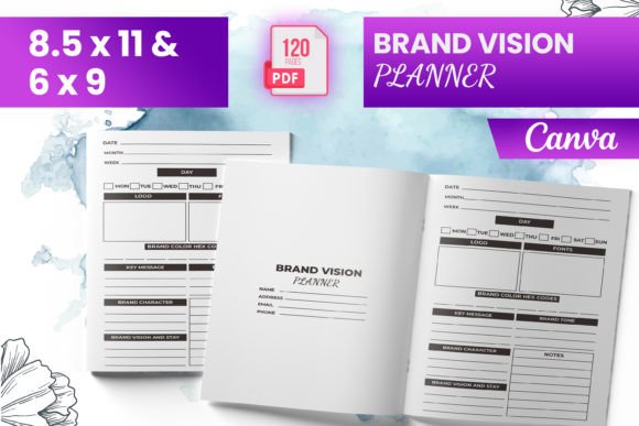 Brand Vision Planner Canva (KDP)