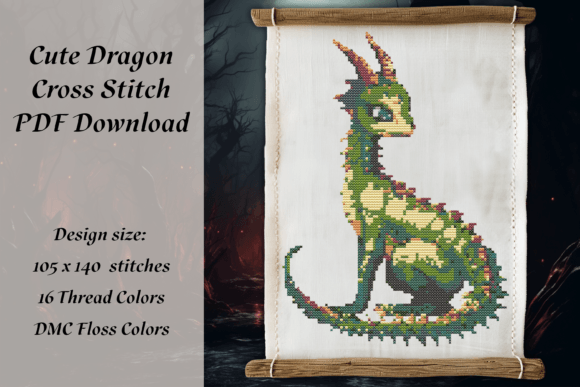 Cute Dragon Cross Stitch