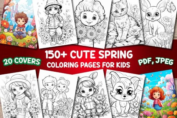 Cute Spring Coloring Pages