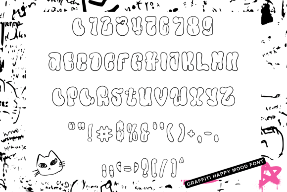 Graffiti Happy Mood Font - Preview 1