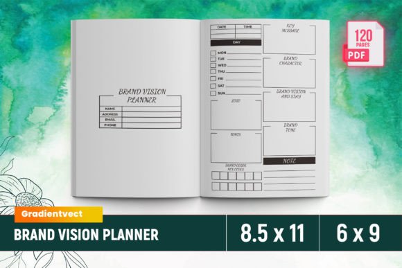 (KDP) Brand Vision Planner Canva