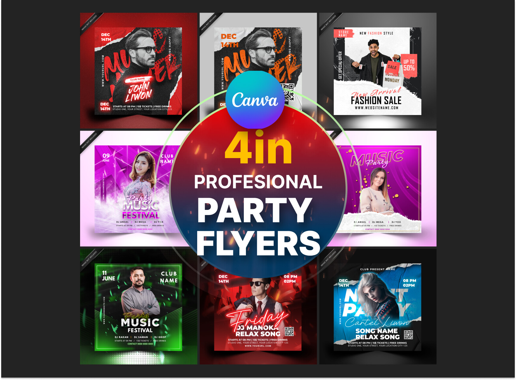 Modern Instagram Templates Canva Graphic by xflow · Creative Fabrica