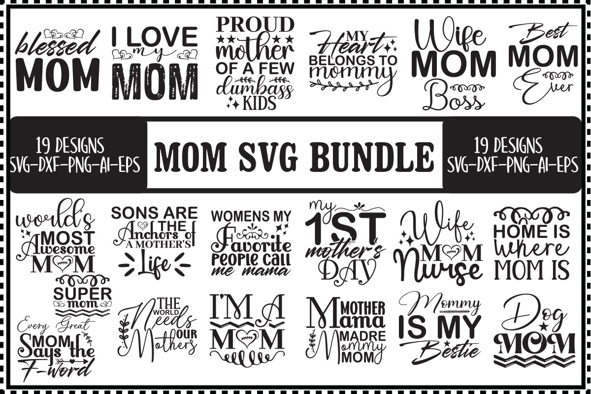 Mom Svg Bundle Graphic by CraftPixel · Creative Fabrica