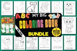My Big Coloring Book Alphabet and Number Graphic by YOOY · Creative Fabrica