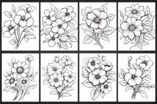 300 Simple Flower Coloring Pages for KDP Graphic by Asma Store ...
