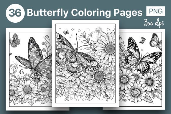 36 Butterfly Coloring Pages for Adults