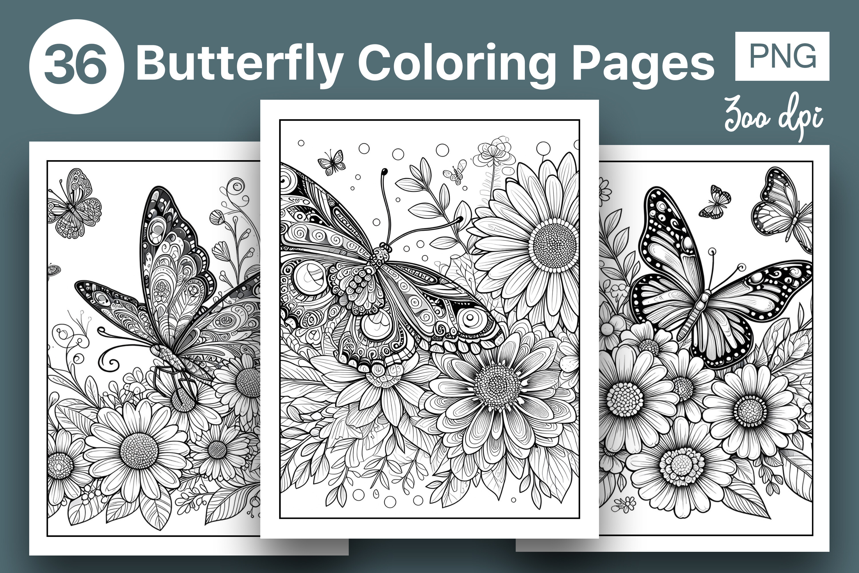36 Butterfly Coloring Pages for Adults