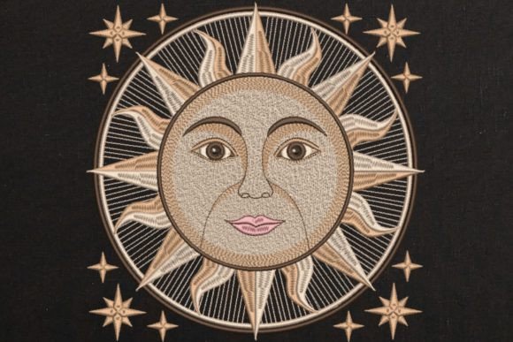 Face Sun and Stars