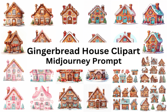 Gingerbread House Clipart Graphic Illustrations By Digital Delight