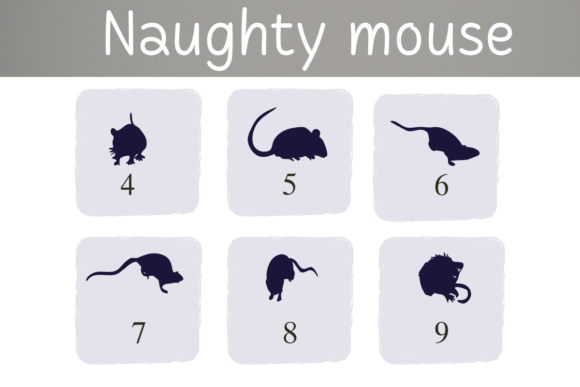 Naughty Mouse Font PNG with transparent background - Preview 2