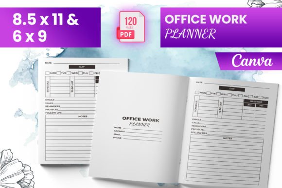 Office Work Planner Canva (KDP)