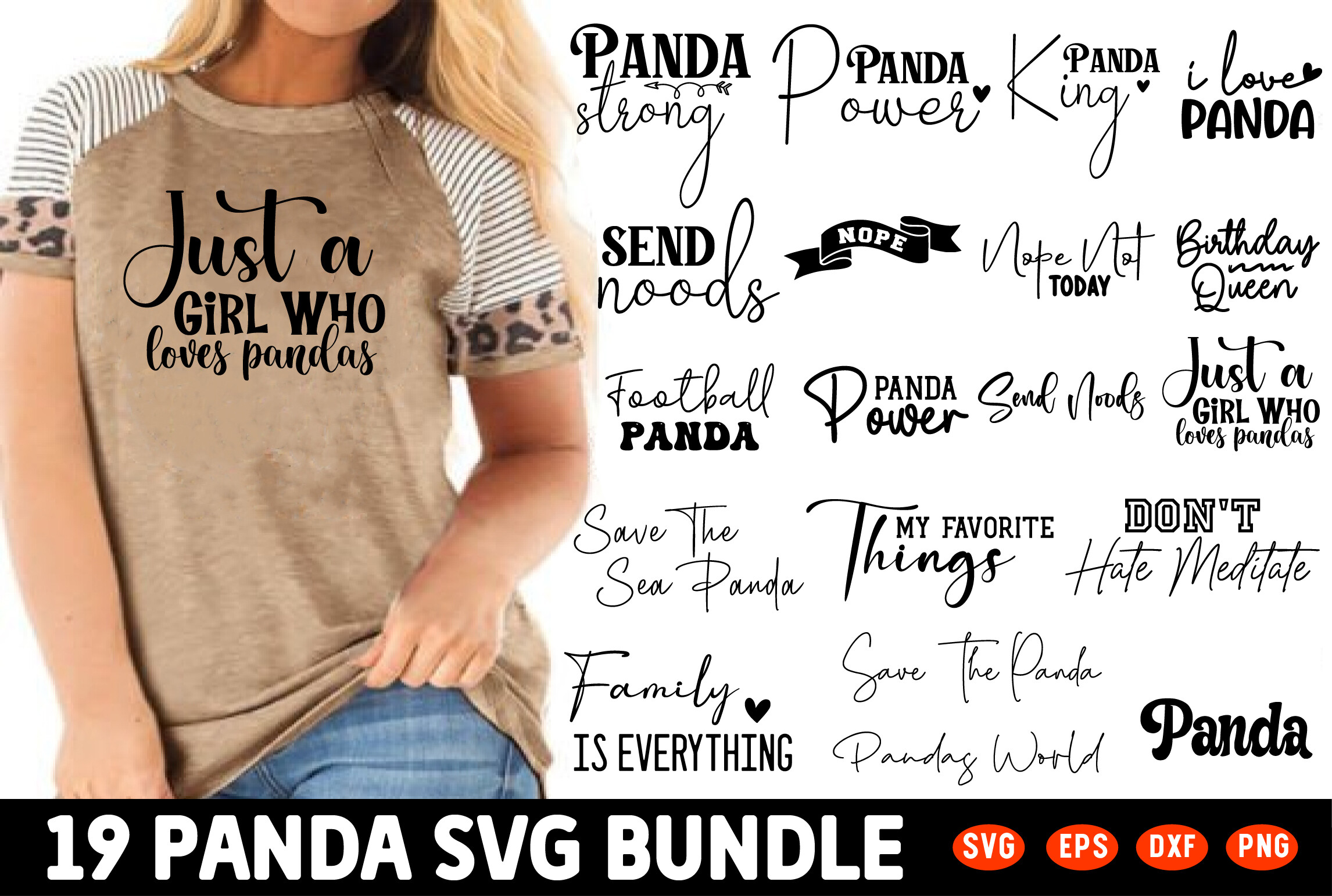 Panda Svg Bundle Graphic by Biplab studio · Creative Fabrica