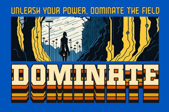 Power Beast Font PNG with transparent background - Preview 1