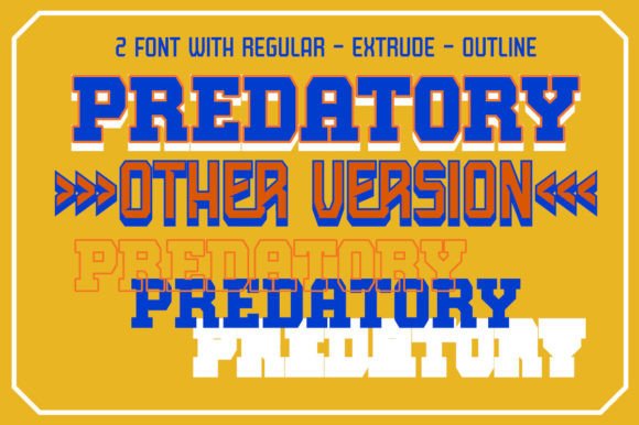 Power Beast Font PNG with transparent background - Preview 5