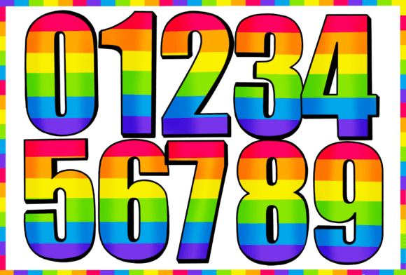 Pride Month Font PNG with transparent background - Preview 3