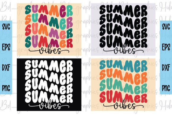Retro Summer Vibes Svg Graphic by Shifatcre4ation · Creative Fabrica