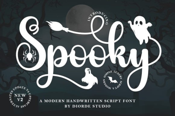 Spooky Font by Diorde Studio · Creative Fabrica font preview