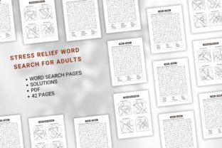 Stress Relief Word Search for Adults Graphic by Aylani Emilia ...