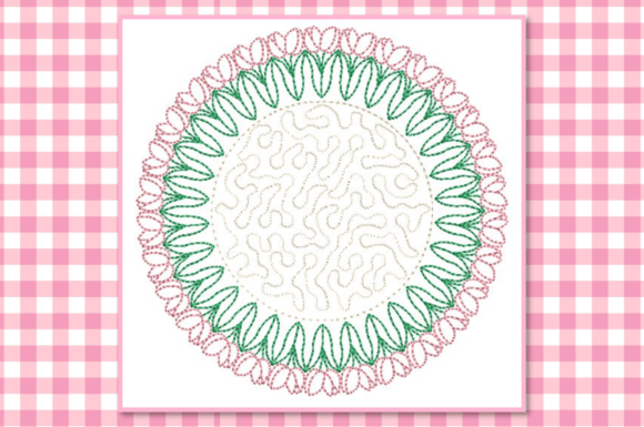 Tulip Coaster-in the Hoop-6x6