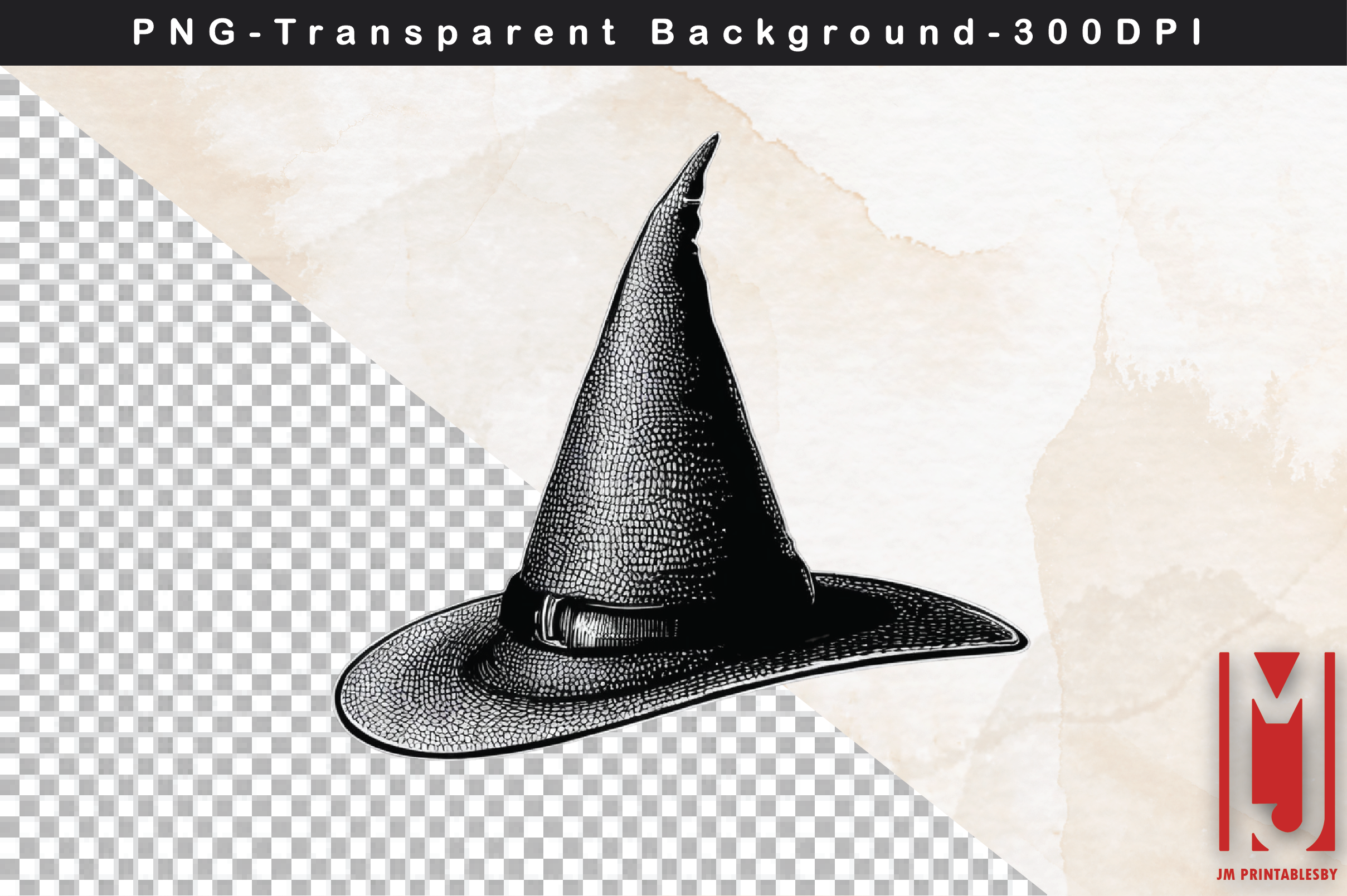 Watercolor Witch Hat Clipart Graphic by JM Printablesby · Creative Fabrica
