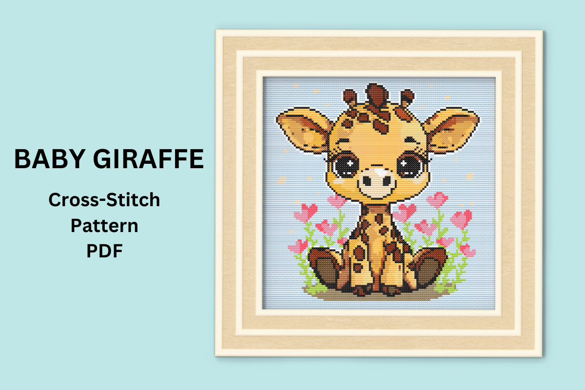 Baby Giraffe Cross Stitch Pattern