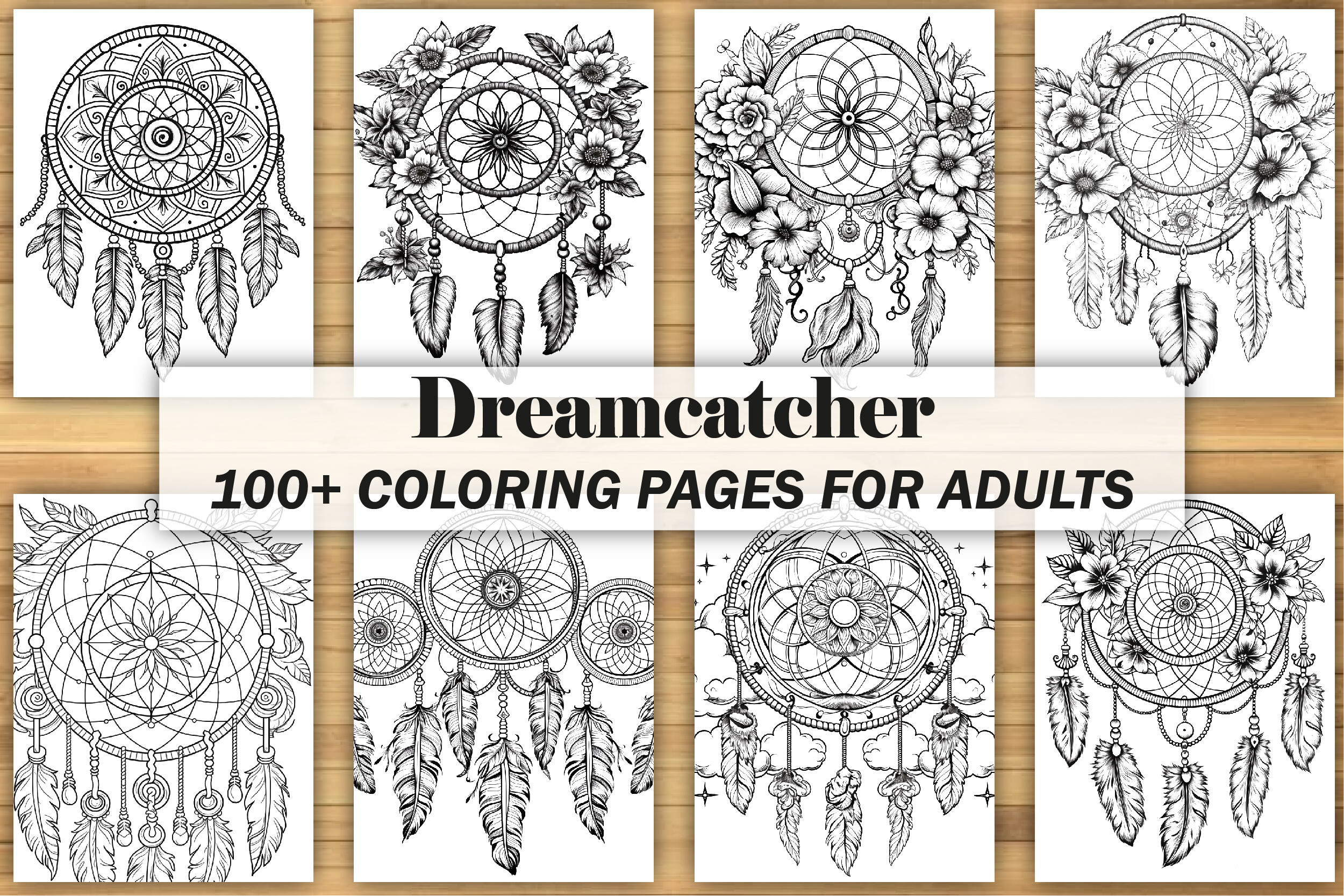 Dreamcatcher Coloring Book for Adults