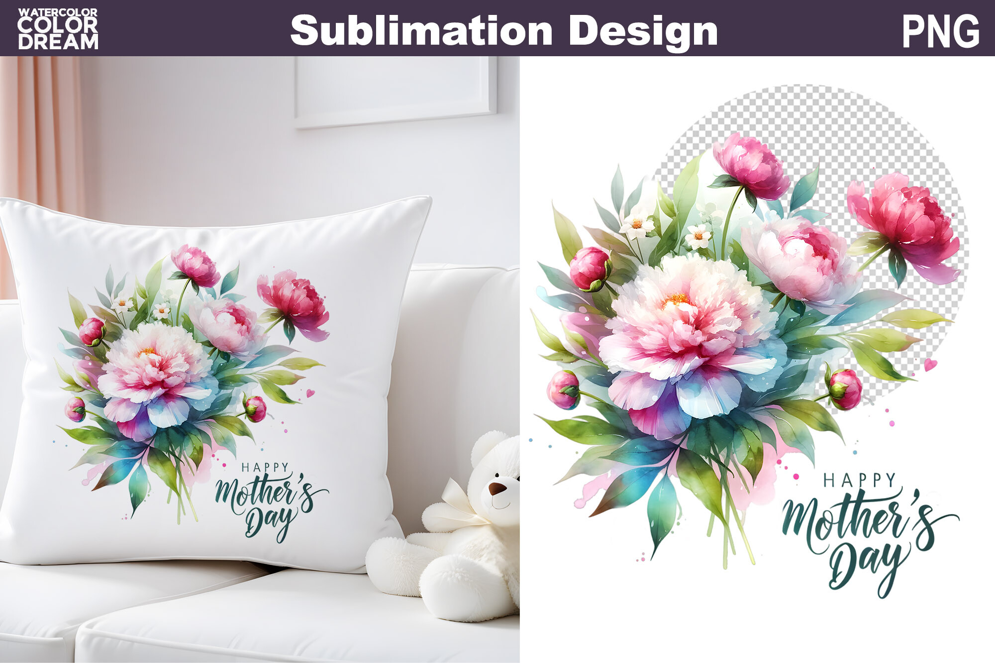 Mothers Day Sublimation Graphic by WatercolorColorDream · Creative Fabrica