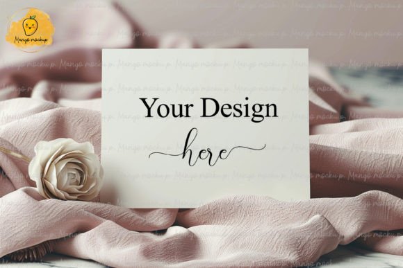 Wedding Mock Up Stationary Graphic Invitations & Greeting Cards By MangoMockup